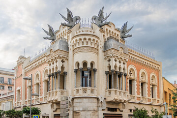 Fototapeta na wymiar Dragons Building in Ceuta, Spain
