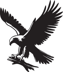 The Eagle Silhouettes Cool Eagle EPS Vector The Eagle Clipart	
