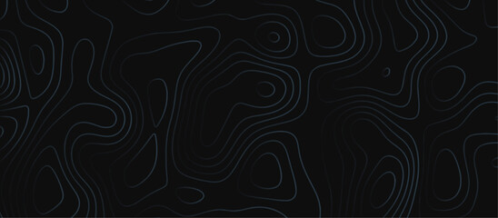 Abstract outline topographic contour map background. Dark texture background for your perfect interior.  Old paper texture design .geographical map Imitation.