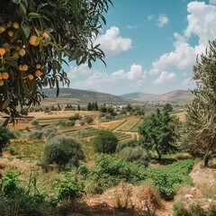 Wide Angle Middle Eastern Countryside