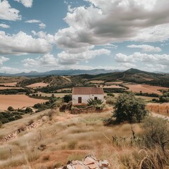 Wide Angle Spanish Countryside