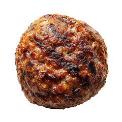 Grill meat ball Isolated on transparent background