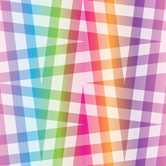 Vector seamless abstract rainbow cell diagonal pattern