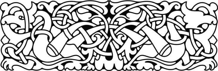 Ethnic ornamental vintage border