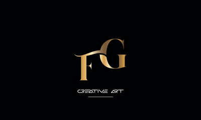 FG, GF, F, G abstract letters logo monogram