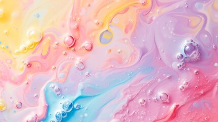 Pastel colors bubbles. Abstract background of websites. Banner and copy space.