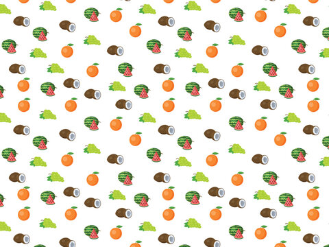 seamless fruits pattern, backgrounds vector illustration