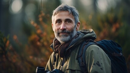 Obraz premium Biologist with specimen advancing understanding biodiverse environment hint