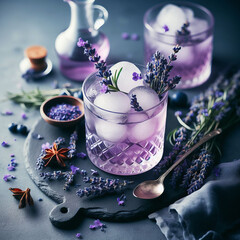 Imaginative lavender drink