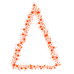 christmas tree made of stars