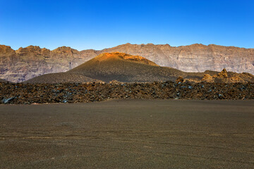 Volcano in Cha das Caldeiras, Island Fogo, Island of Fire, Cape Verde, Cabo Verde, Africa.