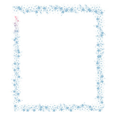 Fototapeta premium frame with snowflakes