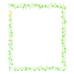 green leaves frame