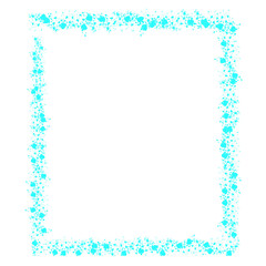 frame with snowflakes