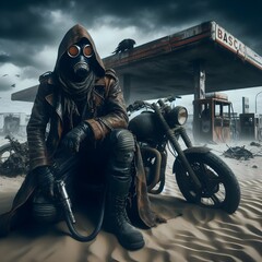 Apocalyptic biker