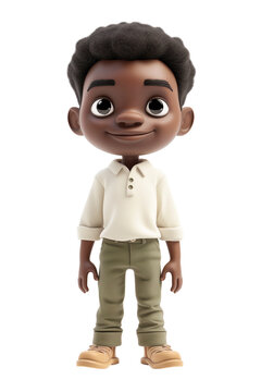 Cute Boy Happy Cartoon Character
