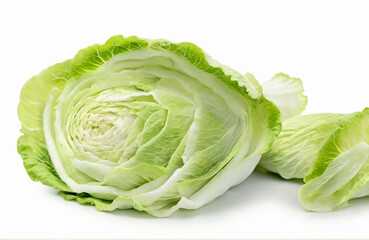 Chinese cabbage, Cut out isolated on white transparent background