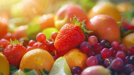gesundes, frisches Obst auf dem Wochenmarkt