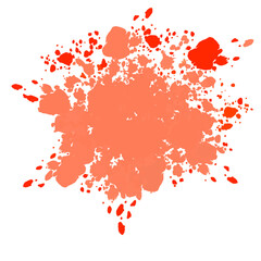 red ink splat
