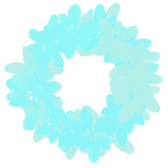 abstract floral frame