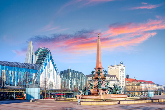 Augutusplatz, Leipzig, Deutschland 