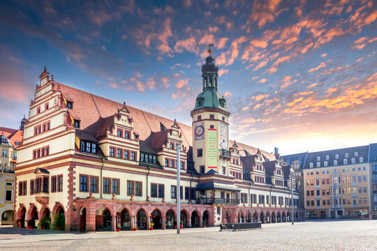 Rathaus, Leipzig, Deutschland 