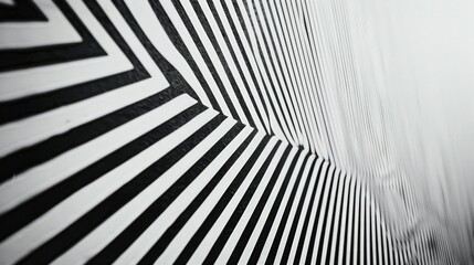Black and white photo of a striped wall, suitable for interior design projects