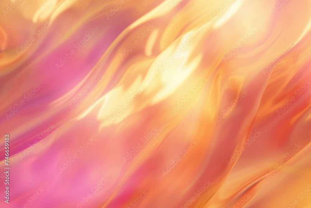 Poster A soft focus image of a pink and yellow background. Ideal for adding a dreamy touch to designs