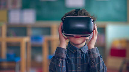 Immersive Learning Kid in Classroom Utilizing Augmented Reality via VR Glasses