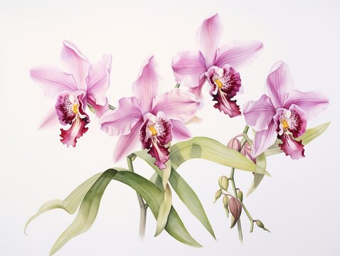 Drawings of Orchids