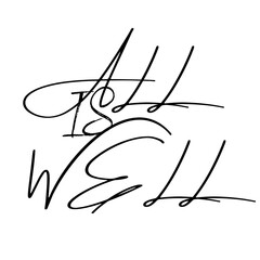 All is Well 