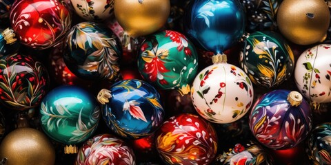 Fototapeta na wymiar Festive holiday decorations for various uses