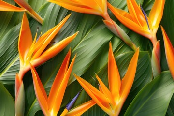 Close up of a bunch of vibrant orange flowers. Ideal for floral backgrounds