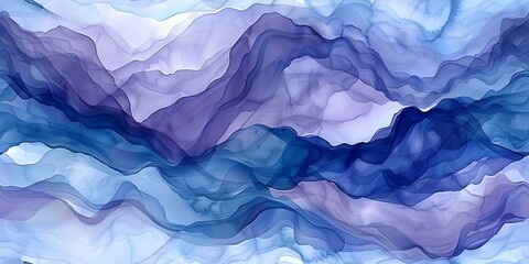 Fluid blue watercolor texture resembling ocean waves in abstract art concept seamless background seamless background. Concept Abstract Art, Watercolor Texture, Ocean Waves, Blue Background