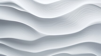 Detailed shot of wavy white paper wall, suitable for backgrounds and textures