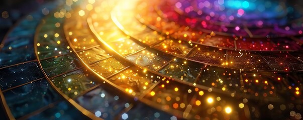 Magical tarot cards, close-up, clear cosmic patterns, clean, HD detail