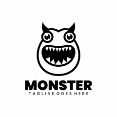 Monster Cute Mascot Logo Design