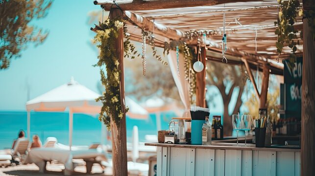 Colorful libations waiting to transport you to a world of beachside bliss.