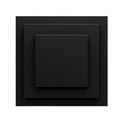 black frame square  isolated on transparent background created using generative Ai tools