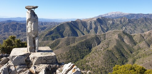 Mountain ridges Malaga Province Axarquia