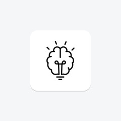 Idea icon, ideas, concept, concepts, brainstorming line icon, editable vector icon, pixel perfect, illustrator ai file