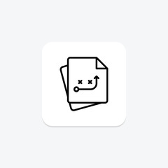 Strategy icon, strategies, plan, plans, approach line icon, editable vector icon, pixel perfect, illustrator ai file