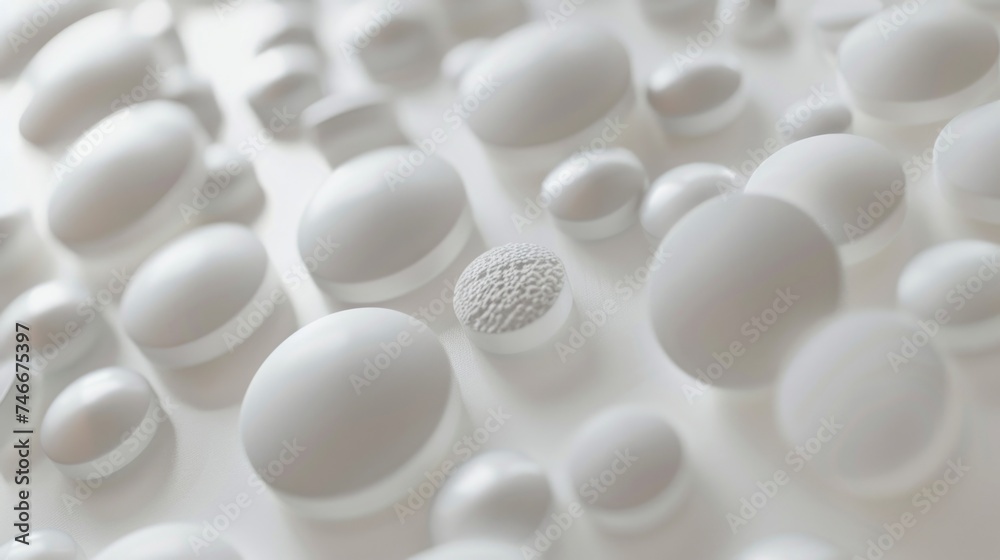Poster Close-up of eggs on a table, versatile image for various projects