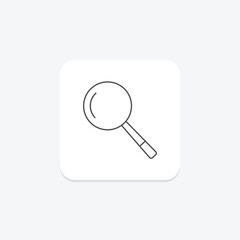 Magnifying Glass icon, magnifier, zoom, zoom in, search thinline icon, editable vector icon, pixel perfect, illustrator ai file