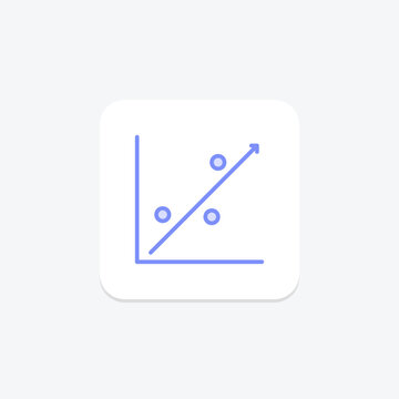 Scatter Plot icon, scatter plots, scatter graph, scatter graphs, scatter diagram duotone line icon, editable vector icon, pixel perfect, illustrator ai file