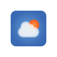 Vector 3d weather icon