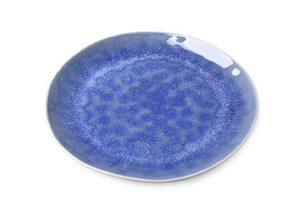 Beautiful ceramic plate isolated on white. Cooking utensil