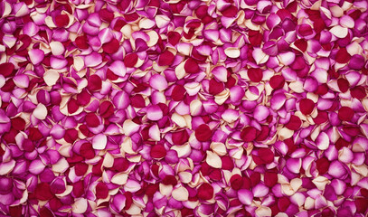 Fototapeta na wymiar pink and red rose petals elegant background for valentines Day