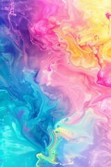 Fototapeta premium Vibrant Liquid Painting Background