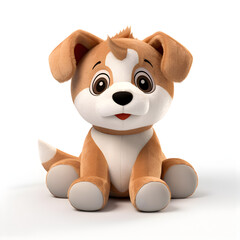 Plush toys (little dog) - PNG.